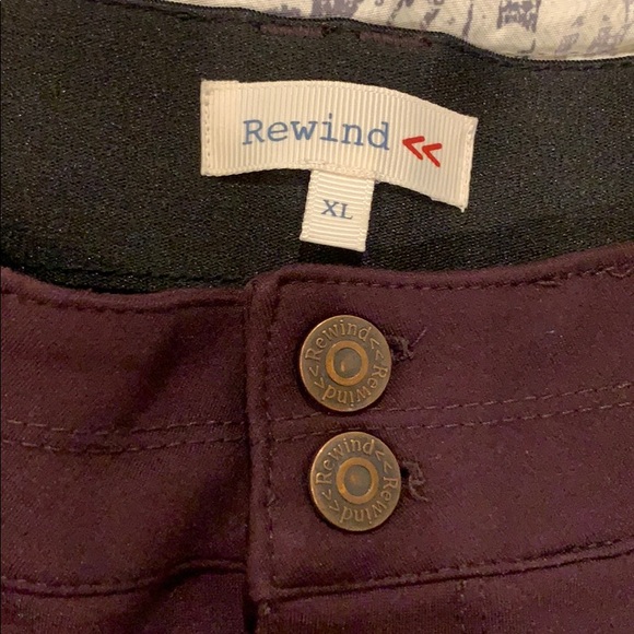 ‘Rewind’ XL burgundy pants - Picture 2 of 3